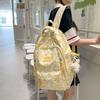 Schoolbag New Backpack Harajuku Cow Leopard Print Backpack Junior High School Lightweight Campus Class Student Backpack