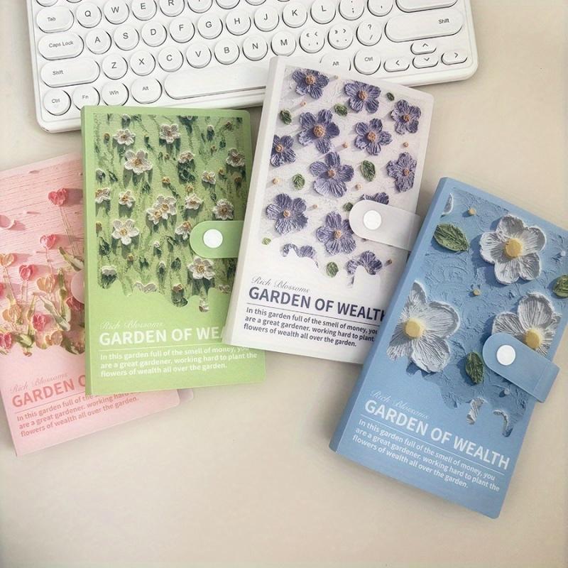 Savings Book Beautiful and Fresh Flower Student Savings Book Cash Storage Book Printed Portable Savings Book