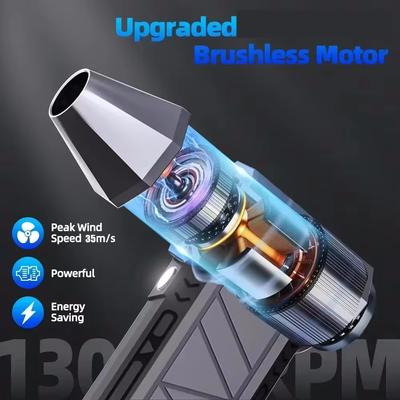130000 rpm Mini ventilator turbo cu jet de praf de aer electric cu viteza reglabila suflanta turbo violenta reincarcabila cu curatare usoara a masinii