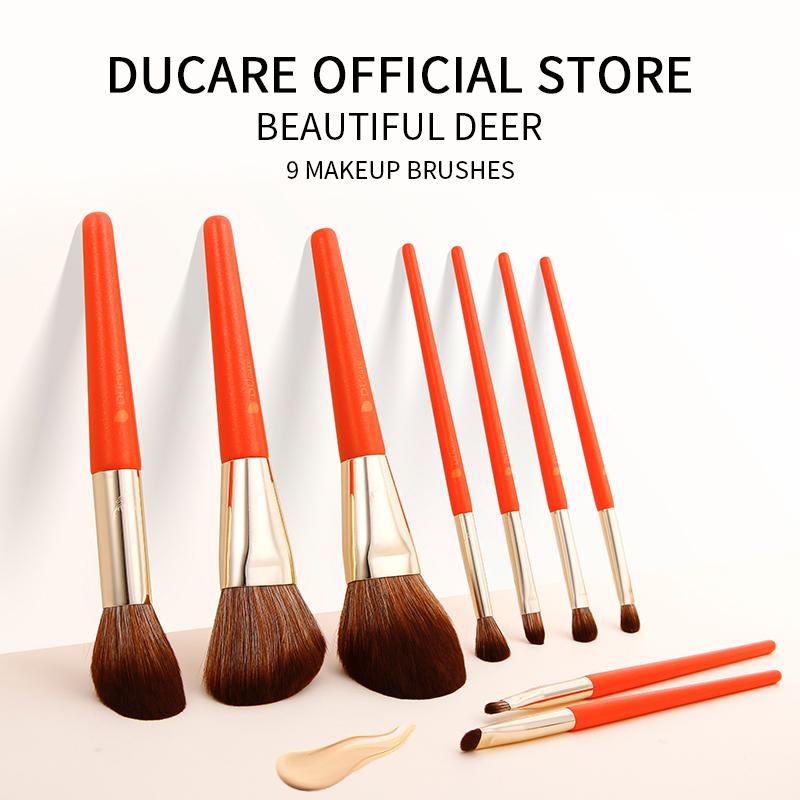 DUcare 9 stücke Make-Up Pinsel Set Foundation Powder Blush Lidschatten Concealer Lip Eye Make Up Pinsel Kosmetik Schönheit Werkzeuge