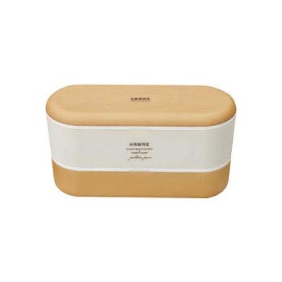 Masakazu ARBRE Slim Nest Lunch 27125 Box, Maple, Size Approx. W6.8 D17.8 H9.5
