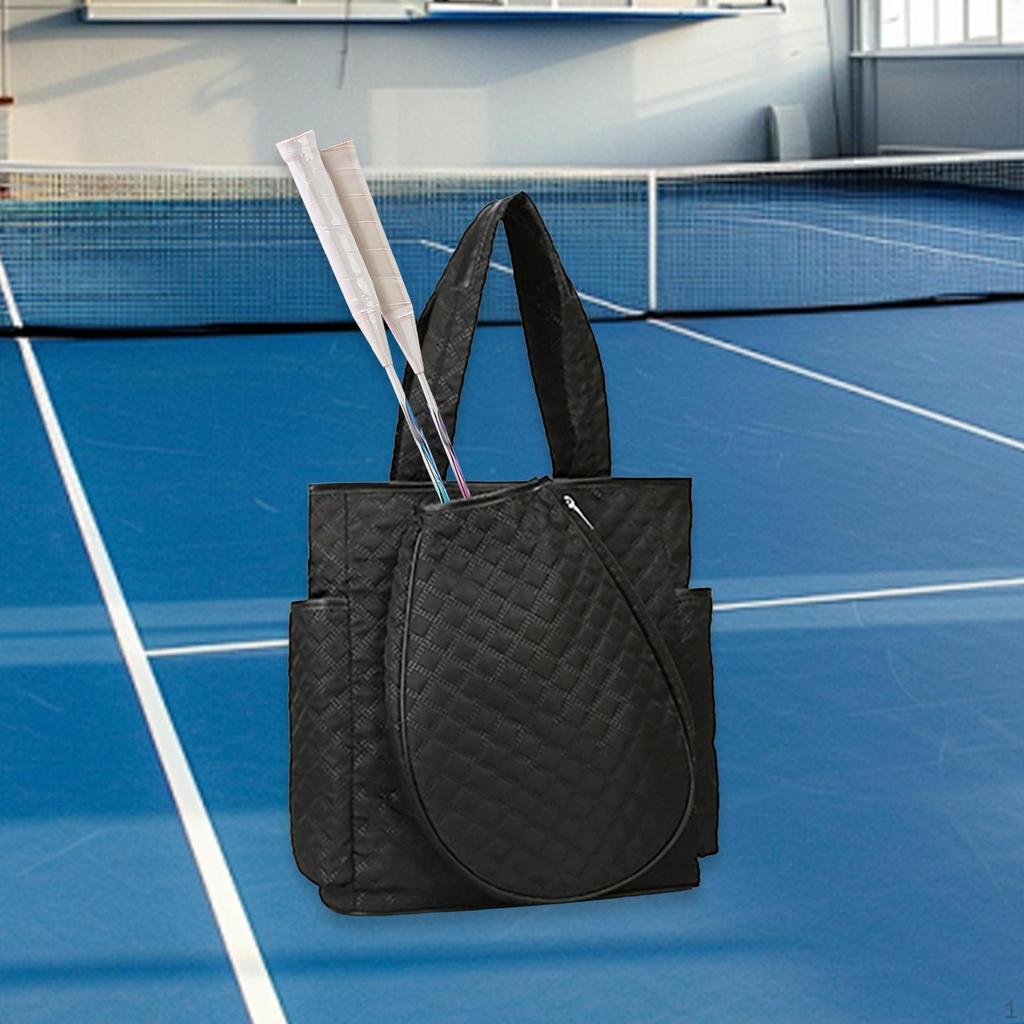 Tennistasche Schlägertasche Pickleball Rucksack Geräumige Reißverschlusstasche Schlägersportarten Schläger