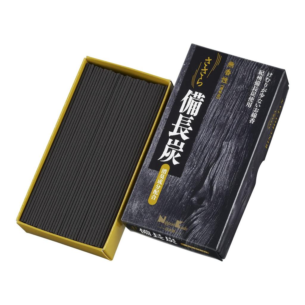 Nippon Kodo Sasara Binchotan Loose Pack Charcoal, Unscented,