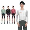 Mens Long Sleeve Cycling Jersey Breathable Quick Dry Stretch Performance Bike Shirt Road