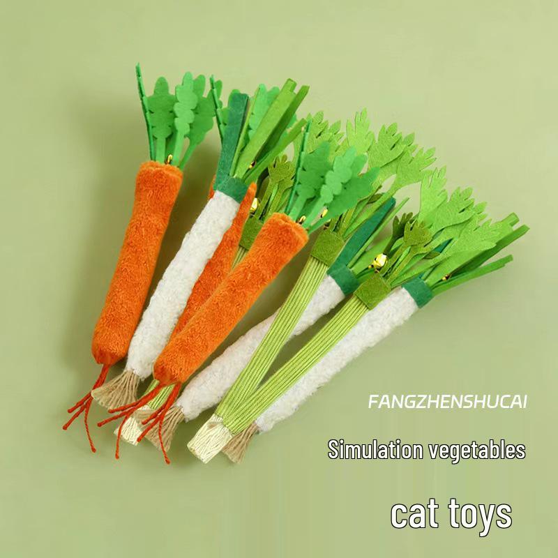 Matatabi Scallion Carrot Chew Toy: Self-Play Decompression for Cats
