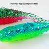 15Pcs 5.5CM/2G Curly Tail Soft Fishing Bait with Glitter Colorful PVC Realistic Bionic Artificial Lure Saltwater Freshwater Fishing Accessories