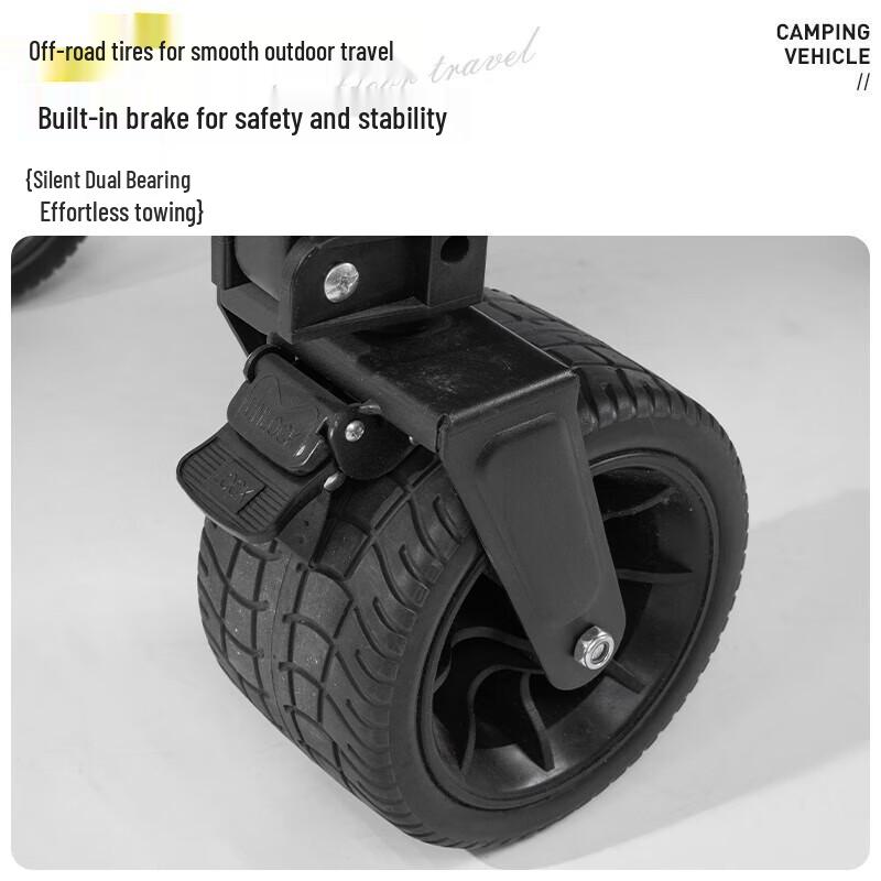 Складная походная тележка Kuledeng K03 с двойным дном