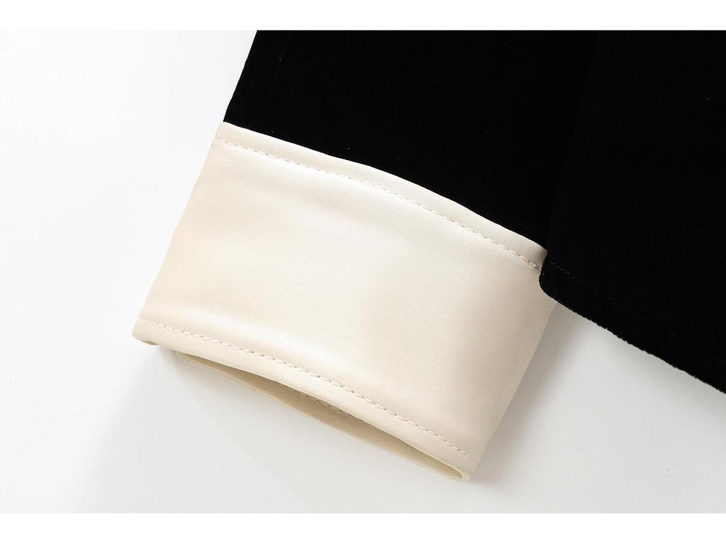 2024 Winter New Women's Velvet Long Sleeve Shirt & Casual Pants - European/American Style