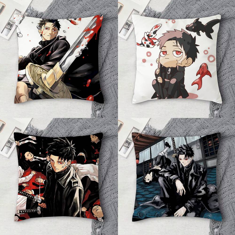 KKagurabachi Doublesided Printed Square Decorative Cushion Cover for Sofa Living Room Home Decor