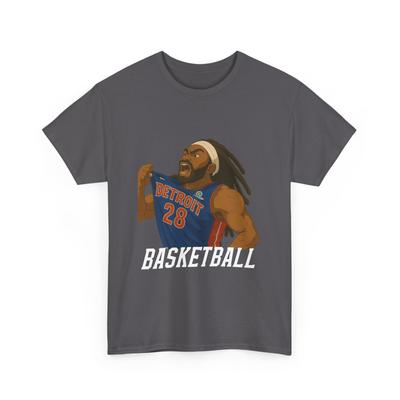 Detroit Basketball Tee, Unisex Heavy Cotton T-Shirt Mens Womens Tees Top, Beef Stew Tee, Pistons