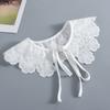 Fashion  Women Girls Lolita Doll Shawl Fake Collar Embroidery Necklace Lapel Blouse Shoulder Wrap Short Capelet False Collar