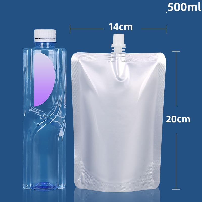 Aluminum Foil Self-supporting Suction Nozzle Bag Liquid Sorting Bags Self Operated Takeaway Packa Pouchs Packaging of Soybean Milk Beverage Sauce Bags