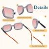 Unisex Square Vintage Glasses Lightweight Plastic Frame for Daily Party Ideal Back to Birthday Gift Different Style Glasses