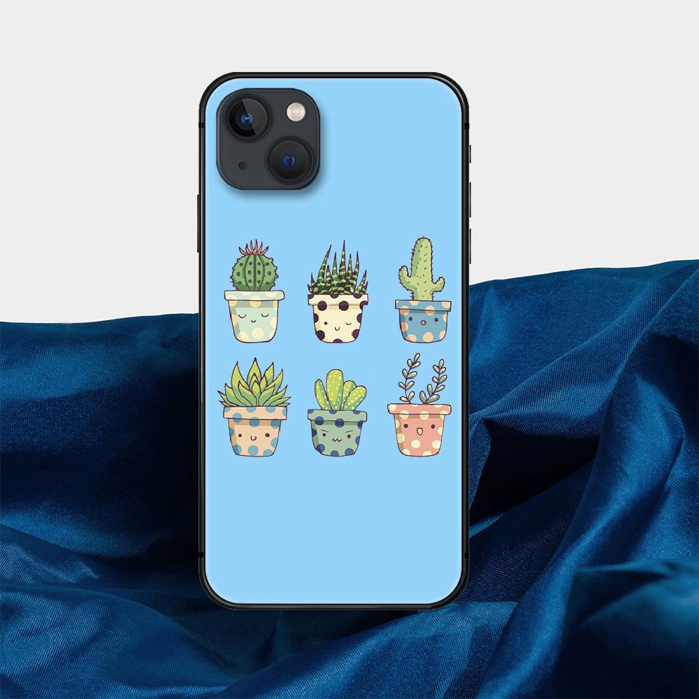 Green Plant Phone Case For iPhone Samsung Galaxy Redmi Xiaomi Oppo OnePlus Note S A 7 8 9 10 11 12 13 14 20 21 22 23 53 54 Pro Max Plus Ultra TPU Soft