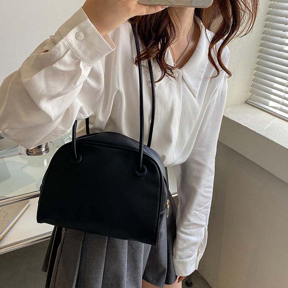 Anti-splash Water Square Underarm Bag Large Capacity Solid Color Shoulder Bag  School