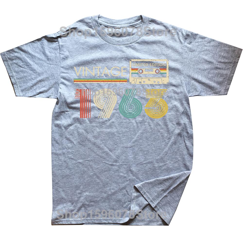 Cassette Vintage 1963 63th 63 Years Old Birthday Party Men T Shirts Limited Edition Retro Graphic Tee Cotton Classic Tshirts