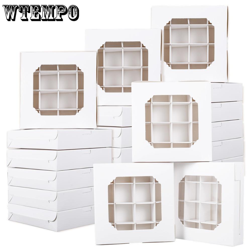 15pcs Gift Packing Box with Window Gift Boxes with 16-Compartments Divider and Quick Assemble Feature Display Case for Jewelry Storage Presentation