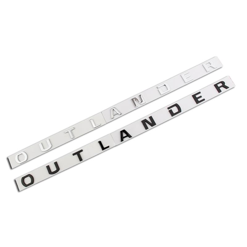 Car Front Head Hood ABS Letters Logo Words Decals Sticker For Mitsubishi OUTLANDER 2013-2019 Emblem Badge Styling Accessories