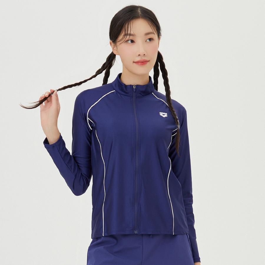 Alena Active Relax Fit Zip-Up Rash Guard A4Bl1Qr48Dpl