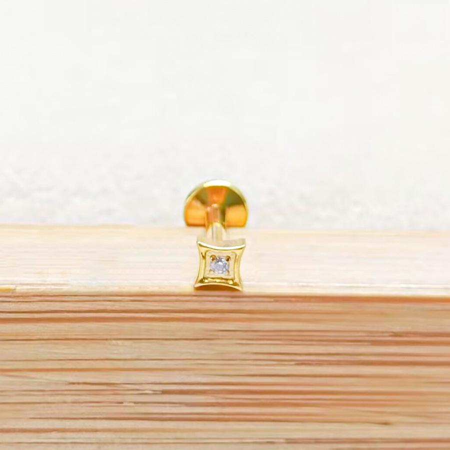 F136 Titanium Zircon Pendant Tragus Stud Cartilage Piercing Jewelry