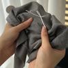 3pcs Simple Brushed Women's Melange All-Enveloping Hip Mid-Rise Solid Color Briefs