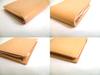 Authentic BVLGARI Logo Infiniteum Pink Beige Leather Bifold Wallet Compact Wallet #b169  Open Box