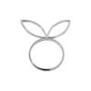 Pack of 6 Cute Napkin Rings Easters Ear Shape Napkin Holder Metal Napkin Jewelry Sophisticated Platings Accessorys