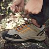 Men's Shoes plus Size Winter Outdoors Fleece-lined Warm Hiking Shoes Couple Men's Hiking Shoes