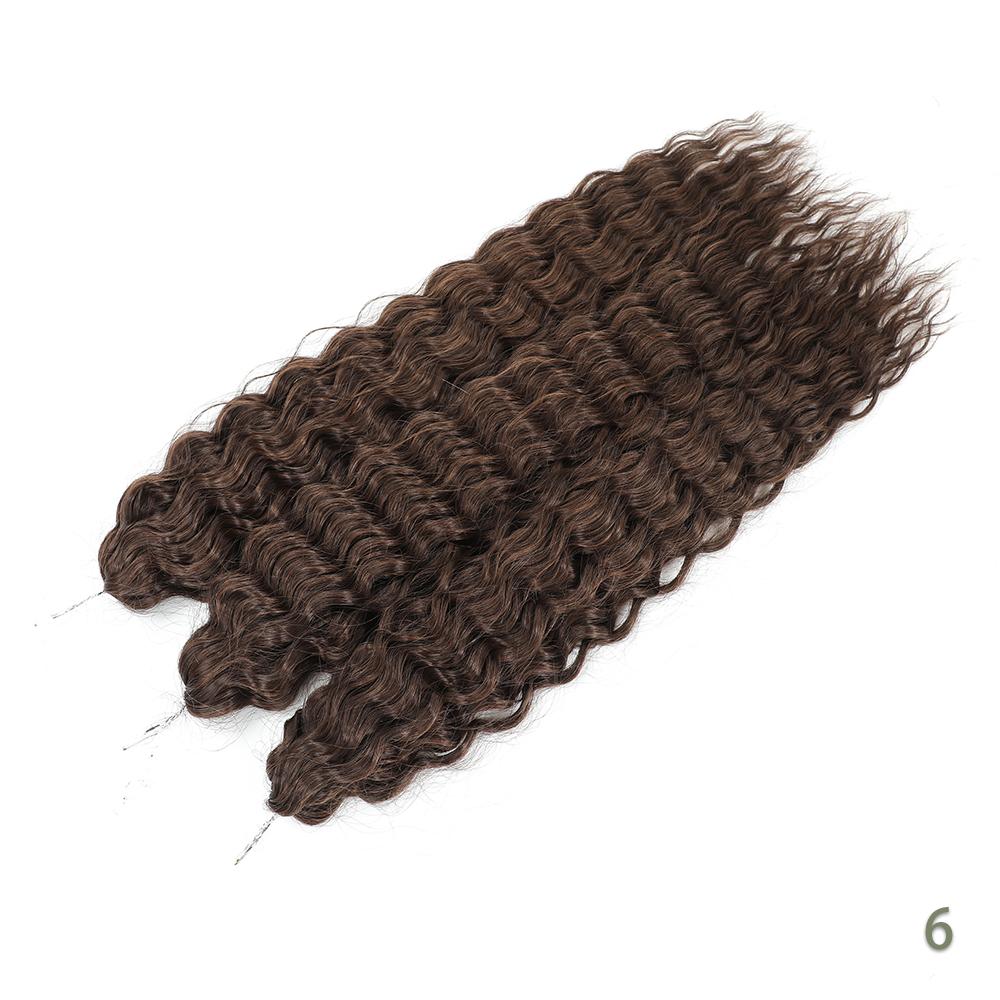 Per Crochet a Twist Sintetico Resistente al Calore Macchina Trama Doppia 22 Pollici 300g 3Pz/Lotto#1B #4 BUG2 Estensioni Trama Onda d'Acqua