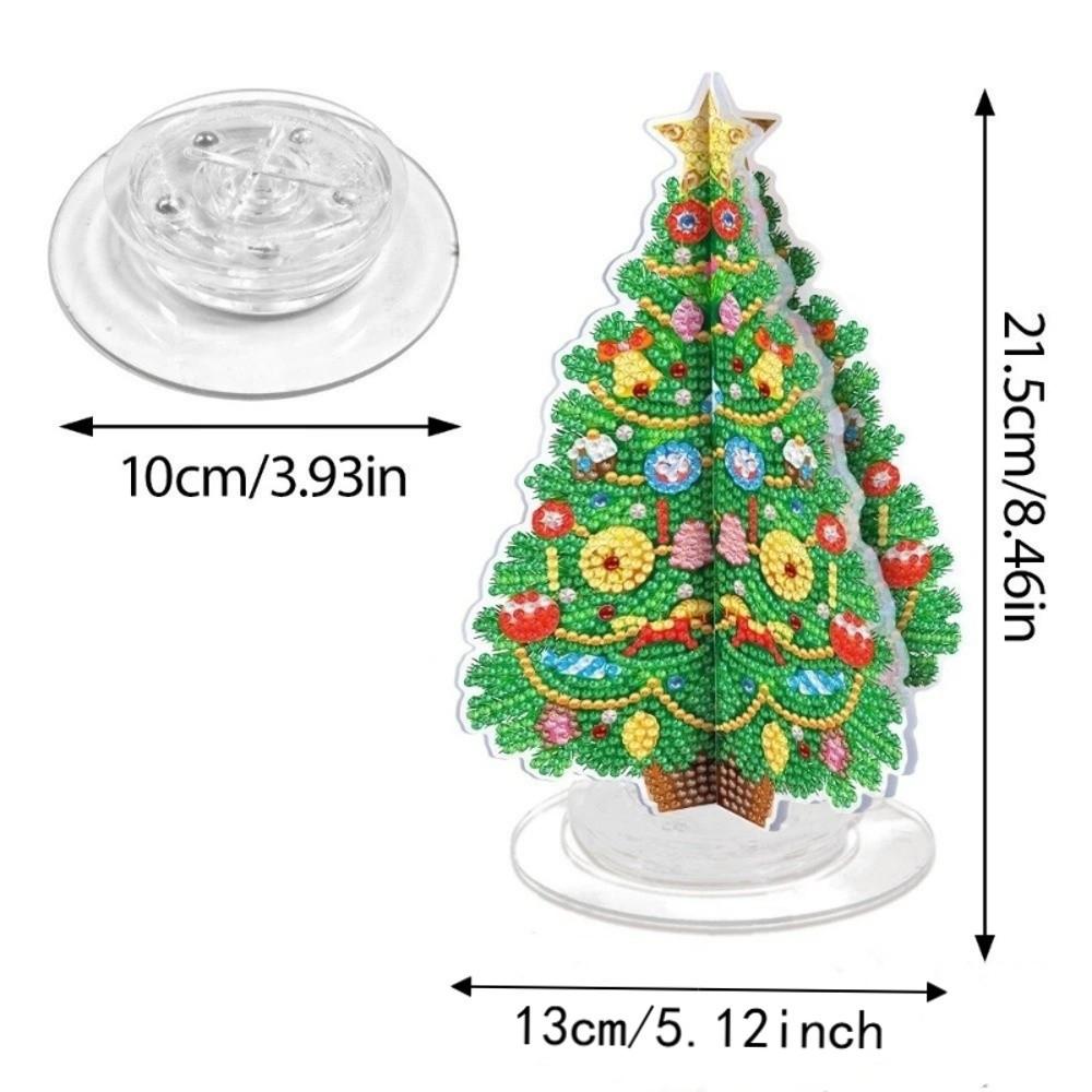 Tabletop Ornaments Rhinestone Painting Kit DIY Art Christmas Decor  Kids Handmade