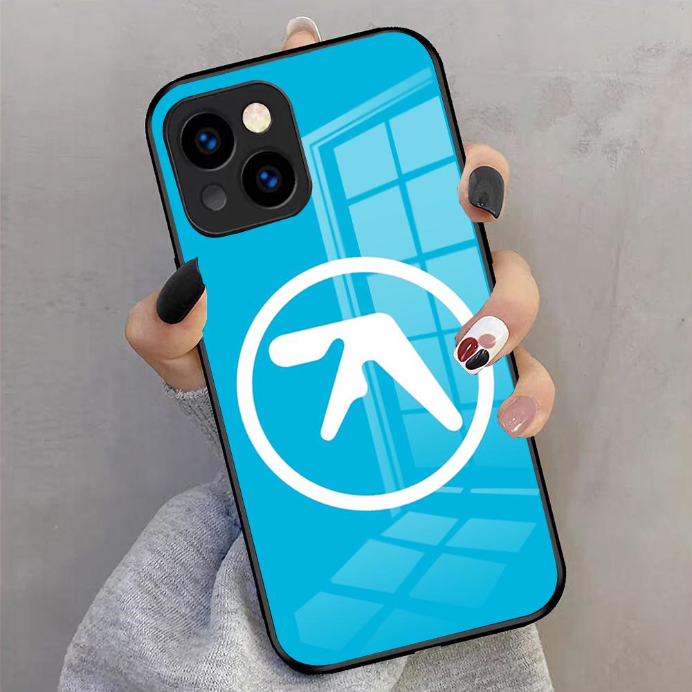 Aphex Twin-es Logo Phone Case For IPhone 17 Pro Max 16 15 14 Pro Max 13 11 X Xs Xr 8 7Plus Glass Cover