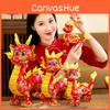 Dragon Plush Printing Toy Stuffed Animal Doll New Year Gift Decoration Home