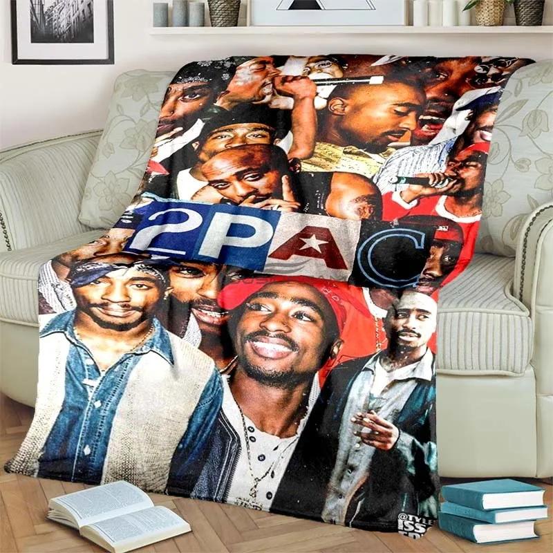 6 Size Rap Singer 2Pac Blankets 3D Printing Comfortable and Soft Picnic Blanket Gift To Family or Friends picnic blanket