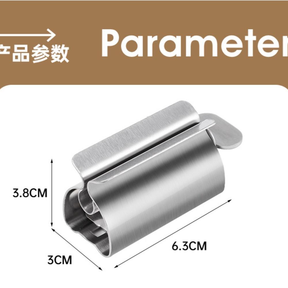 1pc Stainless Steel Wringer Roller Rotate Dispenser for Ointments Cosmetics Bathroom Accessories Toothpaste Squeezer Tube Roller