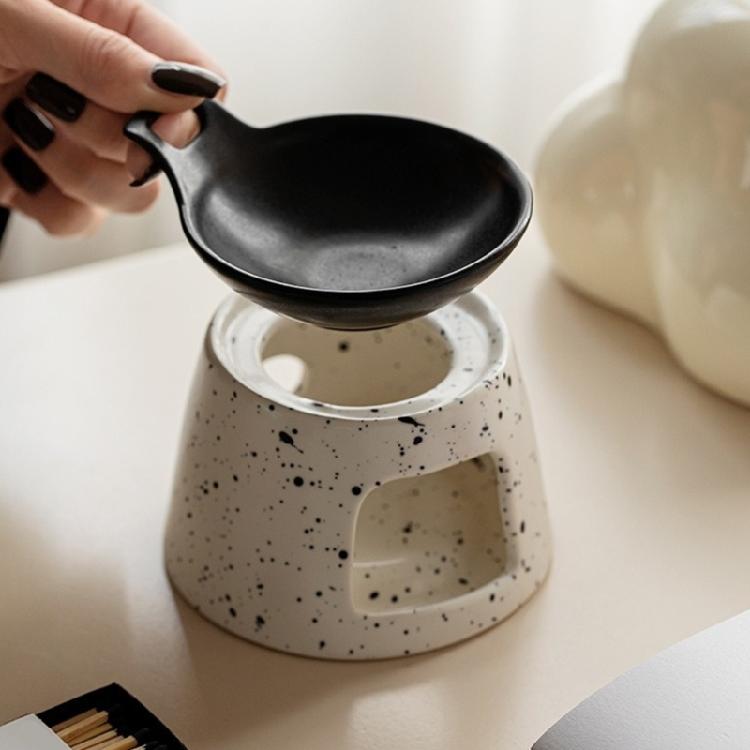 Multifunctional Ceramics Oil Burners Tealight Holder with Split Dish Design And Efficient Home Fragrances Diffusions