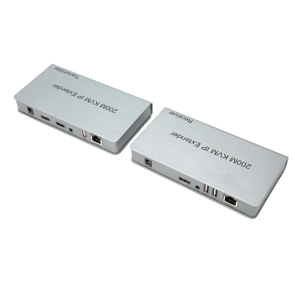 200m KVM IP Extender RJ45 HD Multimedia Interface KVM Over IP Extender with Wide IR TCP IPm By UTP