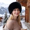 Imitation Fur Artificial Fur Hat Warm Fluffy Hat Winter Elastic Headband  Winter Hair Accessories
