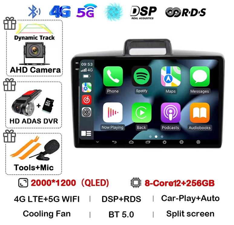 Android 14 Carplay Auto Car Radio For Toyota Corolla Axio 2 Fielder 3 E160 2012-2021 Navigation GPS Multimedia Player 360 Camera