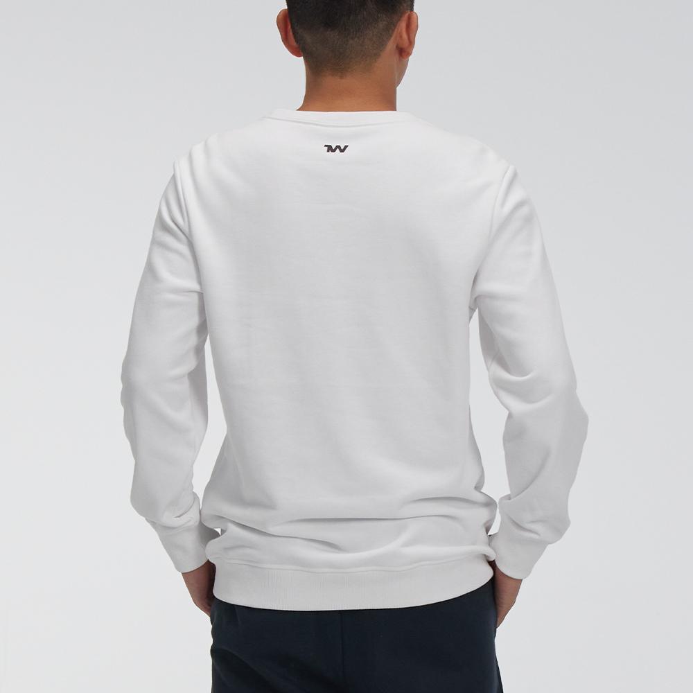 Under Armour Training Sports Knit Crew Neck Sweatshirt Men Tops White 21600301-100