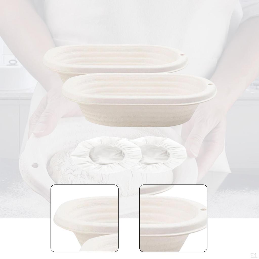 2 Pezzi Cestini per Lievitazione Pane Polpa Lievitazione Forno Forniture per Professionisti 25cm
