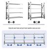 Heavy-Duty 304 Stainless Steel Multi-Layer Storage Shelf for Cold Storage, Basement, or Garage.