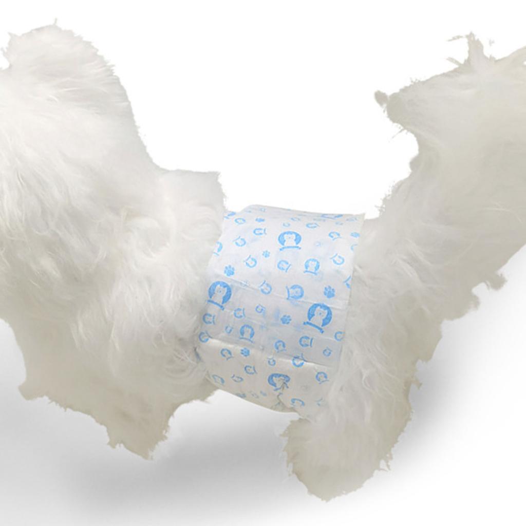Soft Dog Diapers Female Disposable Dog Diapers Multiple Sizes Boy/Girl with Adjustable Tail Hole Male Dog