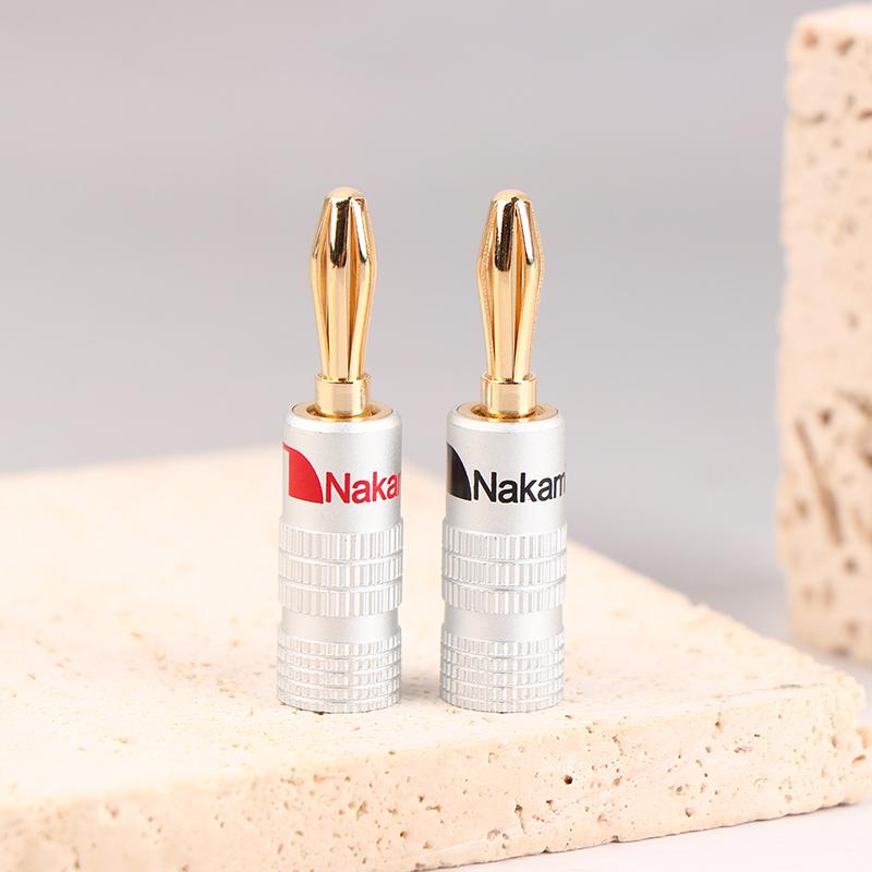 2 шт. 4 мм аудиоразъемы типа «банан» для акустического провода, позолоченные адаптеры типа «банан», зажимы для кабеля, соединительные клеммы