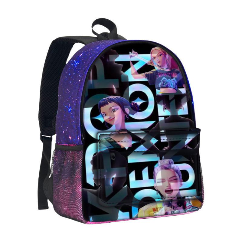 Hunterxhunter Kpop Backpack With Durable Oxford Fabric For School Use