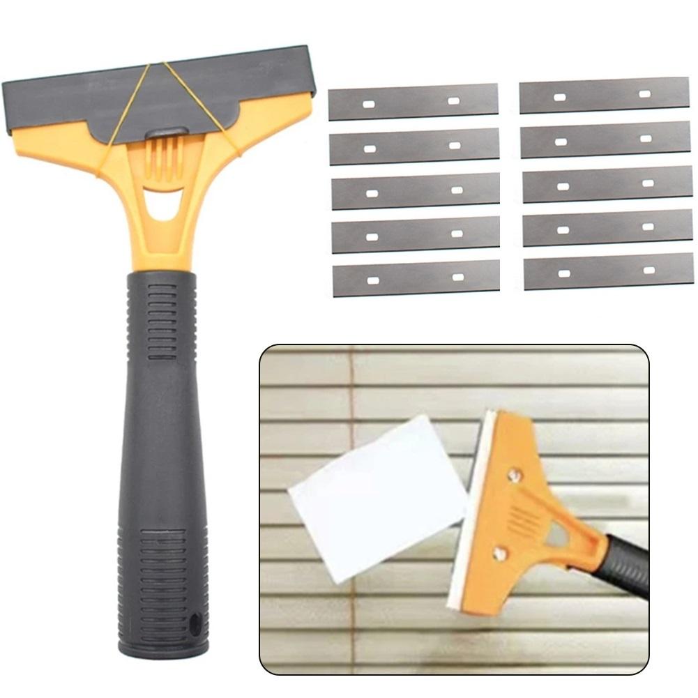 Cleaning Scraper Home Tiles Floor Scraper Portable Cleaning Shovel Cutter Scraper With 10pcs Blades Hand Tools