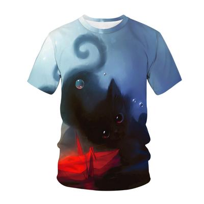 Funny 3D Animal Print T Shirt For Men Casual O-neck Short Sleeve Tops Summer Street Trend Loose Tee Fashion Comfortable Clothing