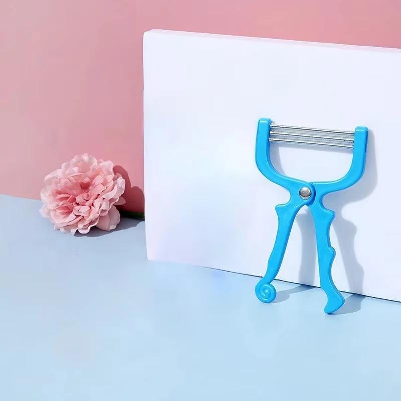 Smooth Skin Facial Hair Removal Device - Elastic Lip and Eyebrow Hair Removal Device, Handheld Facial Hair Removal Device, Gentl синий