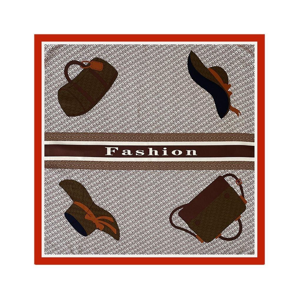 Nou Eșarfă de Mătase Imprimată de Primăvară și Vară, la Modă și cu Temperament pentru Femei Eșarfă Pătrată Mare Lux Ușor High-end și Versatilă Eșarfă de Protecție Solară