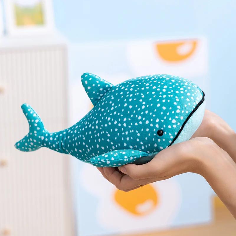 25Cm Soft Whale Plush Toys Blue Whale Shark Stuffed Fish Dolls Cute Ocean Animal Plushies Children'S Room Decor Xmas Gift