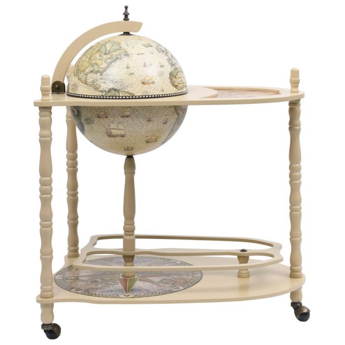 Armoire à vin - VIDAXL - Globe - Bois massif - Vert et blanc - 70x45x88 cm